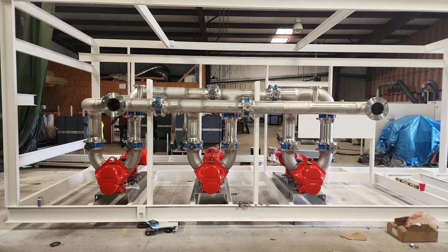 Pump Skid — White Frame